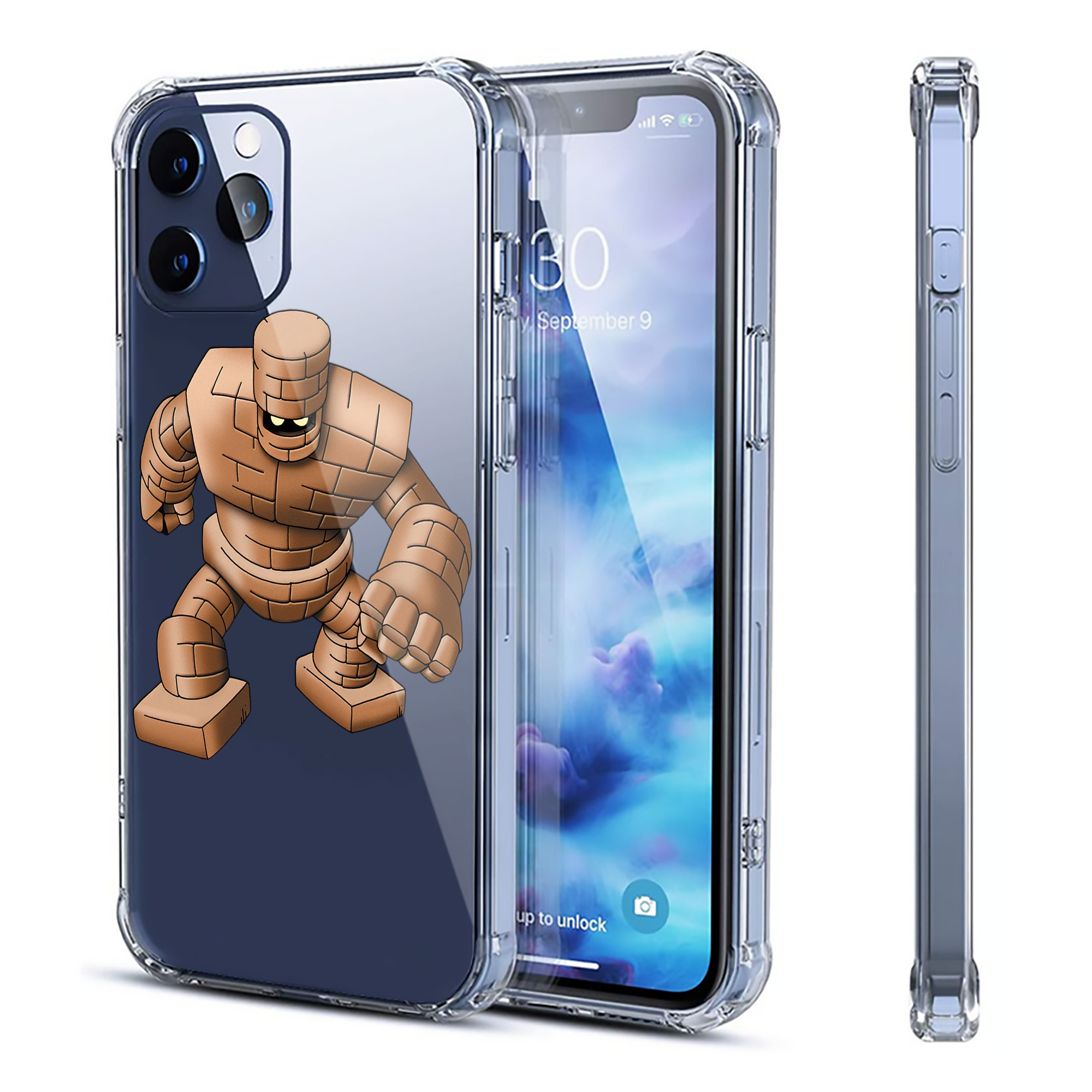 （画像用） ドラゴンクエスト Doragon Kuesuto Dragon Quest 【iPhone 12シリーズ対応】透明スマホケース（クリアソフトケース）